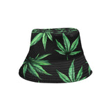 Leafy Pattern Bucket Hat