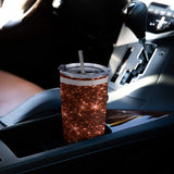 Glitter Football Travel Coffee Mug 20 Oz
