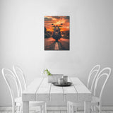 Motorcycle Canvas Print 12x16 inch