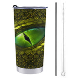 Green Dragon Eye Travel Coffee Mug 20 Oz