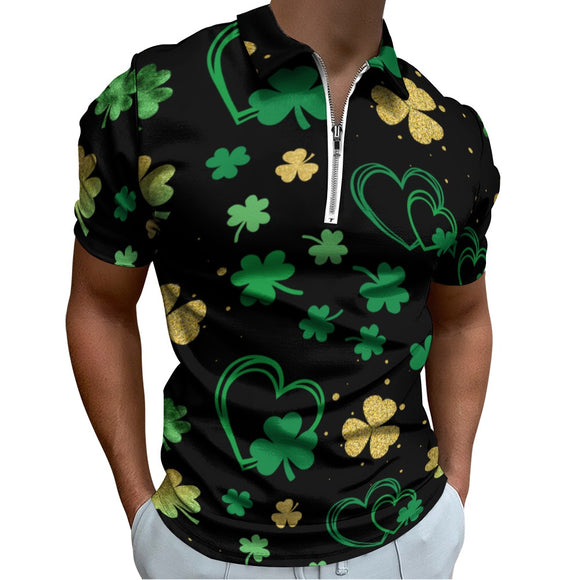 St Patrick's Day Short Sleeve Polo Shirt