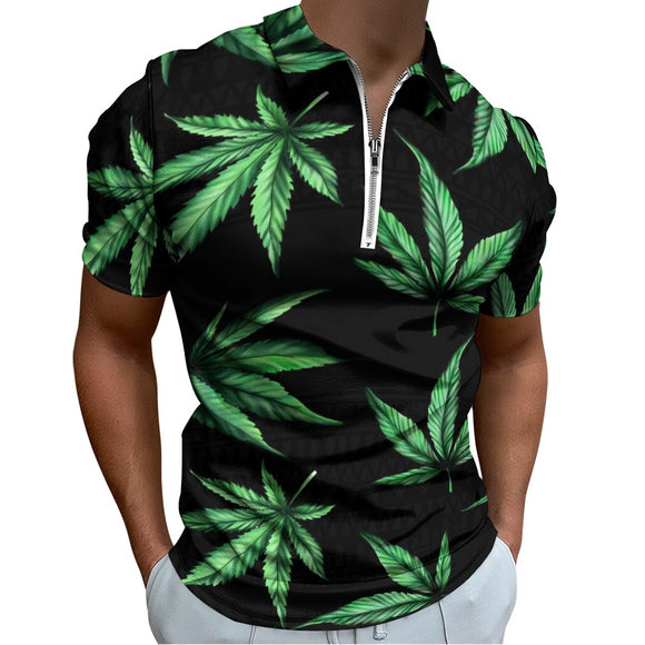 Weed Short Sleeve Polo Shirt