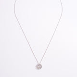 925 Sterling Silver Zircon Smiley Face Necklace