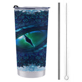 Blue Dragon Eye Travel Coffee Mug 20 Oz