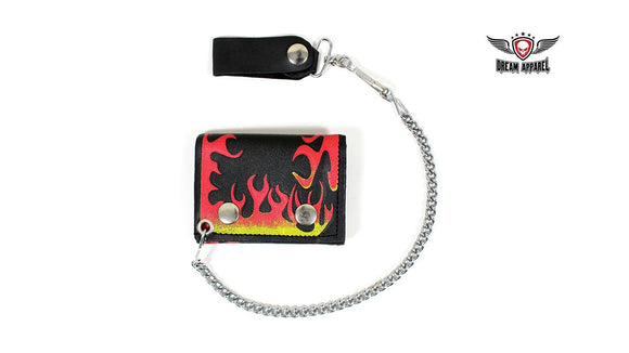 Biker Tri-Fold Chain Wallet