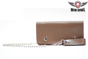 Men's Brown Biker Wallet