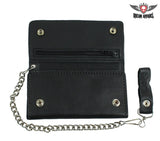 Motorcycle Black Naked Cowhide Wallet