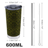 Green Dragon Eye Travel Coffee Mug 20 Oz