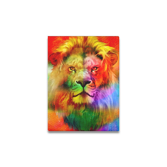 Colorful Lion Canvas Print