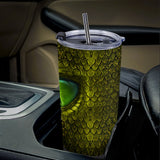Green Dragon Eye Travel Coffee Mug 20 Oz