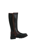 Dream Apparel® Women Biker Long Boots with Red Laces