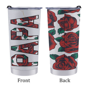 Roses Papa Travel Coffee Mug 20 Oz