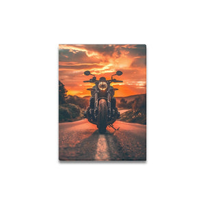 Motorcycle Canvas Print 12x16 inch