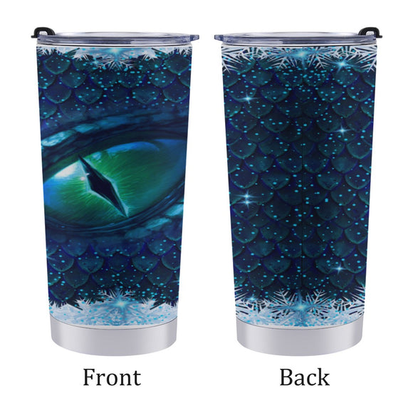 Blue Dragon Eye Travel Coffee Mug 20 Oz