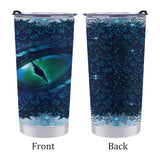 Blue Dragon Eye Travel Coffee Mug 20 Oz