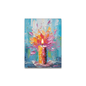 Candle Burn Canvas Print 12x16 inch