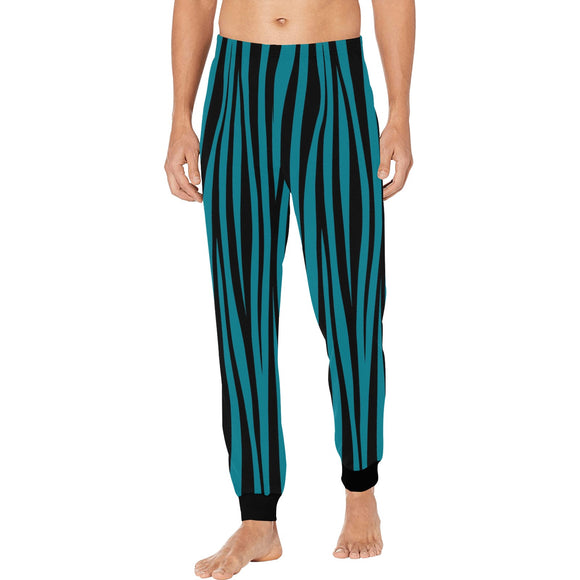 Men's Casual Pajama Bottoms - Blue