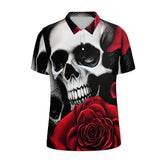 Skulls and Roses Straight Polo Shirt