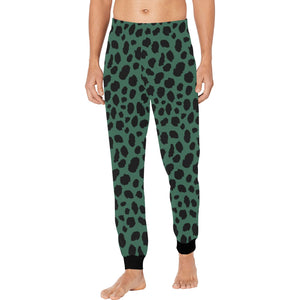 Men's Casual Print Pajama Bottoms - Green