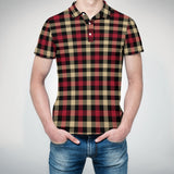 Plaid Polo Straight Shirt