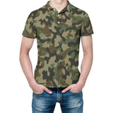 Camouflage Straight Polo Shirt