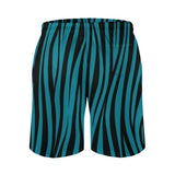 Men's Print Casual Beach Shorts - Blue