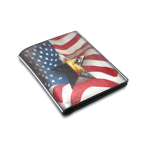 Eagle Flag Leather Wallet