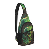 Weed Skull Chest Bag