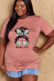 Simply Love Full Size MOM LIFE Graphic Cotton Tee