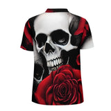 Skulls and Roses Straight Polo Shirt