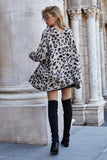 Leopard Longline Cardigan with Pockets