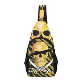 Glitter Skull Chest Bag