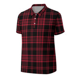 Plaid Polo Straight Shirt