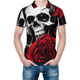 Skulls and Roses Straight Polo Shirt