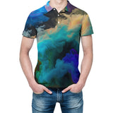 Colorful Clouds Straight Polo Shirt