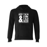 Keep Calm & Drink Cold Beer Hoodie