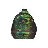 Weed Skull Chest Bag