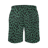 Men's Print Casual Beach Shorts - Green