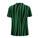 Striped Straight Polo Shirt - Green