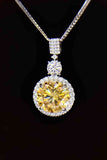 6 Carat Moissanite Pendant Necklace