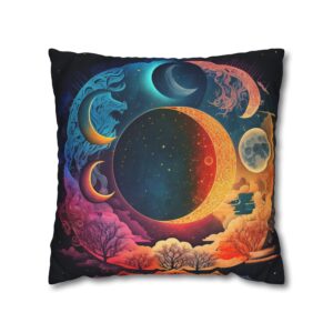 Spun Polyester Square Pillowcase