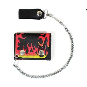 Biker Tri-Fold Chain Wallet